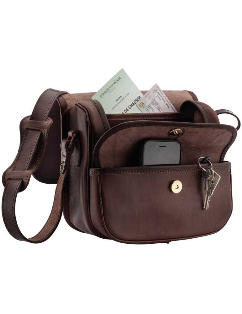 Sac à cartouches en cuir gras Country Sellerie