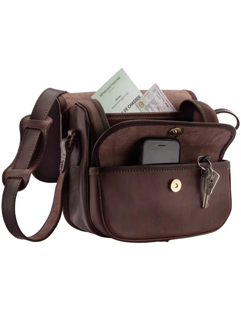 Sac à cartouches en cuir gras Country Sellerie