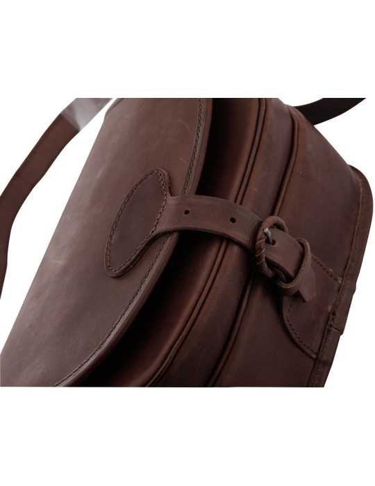 Sac à cartouches en cuir gras Country Sellerie