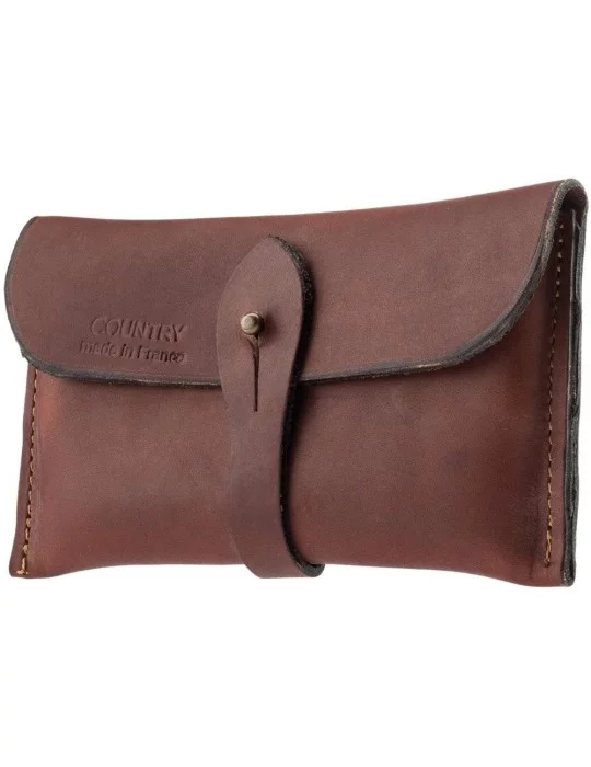 Pochette cuir gras Country Sellerie