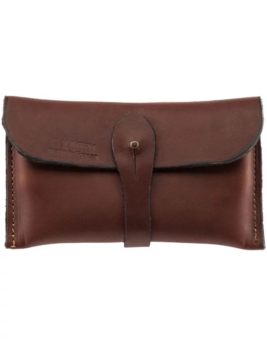 Pochette cuir gras Country Sellerie