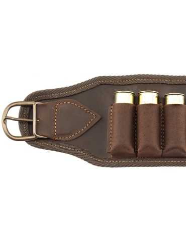 Cartouchière croupon ciré marron 20 tubes cal.20 Country Sellerie 2