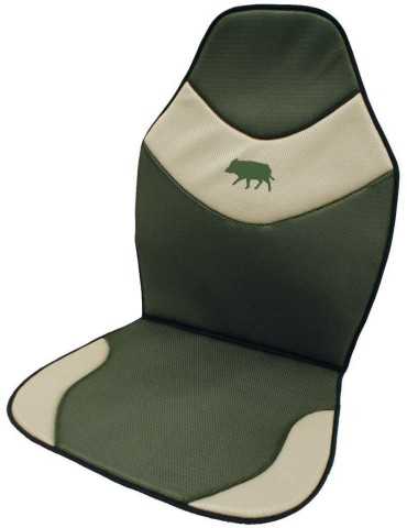 Couvre siège kaki/beige brodé sanglier