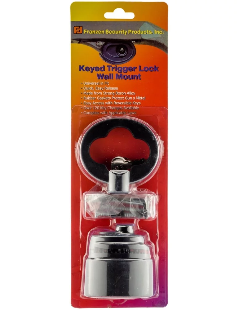 Support mural pour arme avec verrou à clef