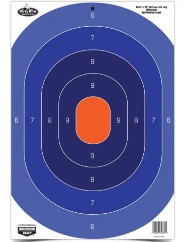 Lot de 3 centres de cible silhouette réactives Birchwood Casey