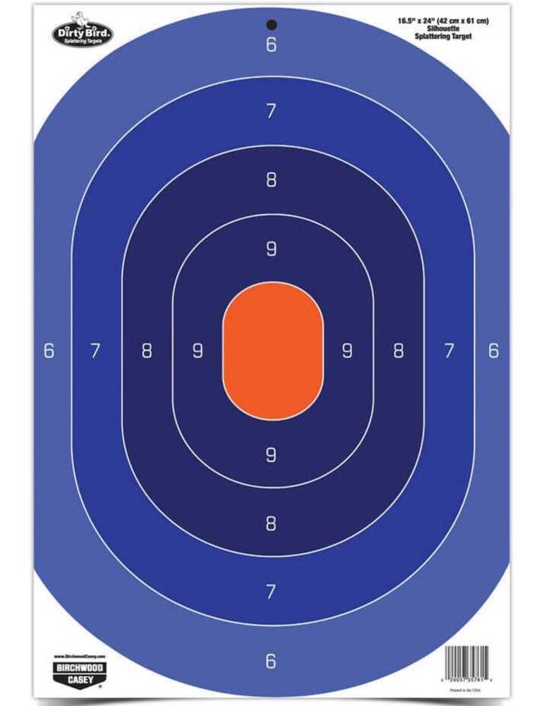 Lot de 3 centres de cible silhouette réactives Birchwood Casey