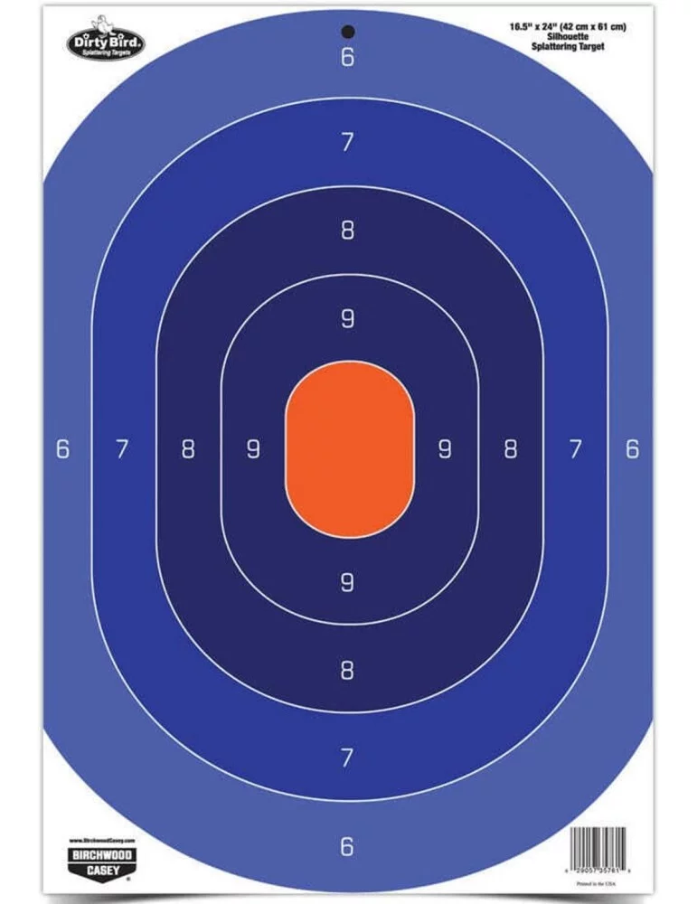 Lot de 3 centres de cible silhouette réactives Birchwood Casey