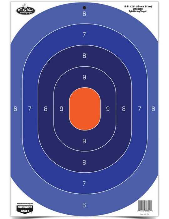 Lot de 3 centres de cible silhouette réactives Birchwood Casey