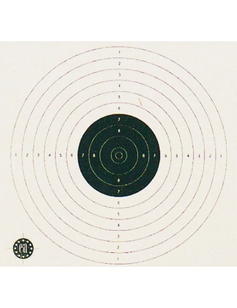 1000 cartons-cibles 17 x 17 cm