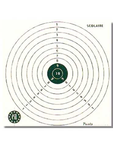 1000 cartons-cibles 15 x 15 cm