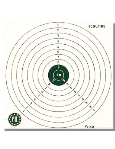 1000 cartons-cibles 15 x 15 cm