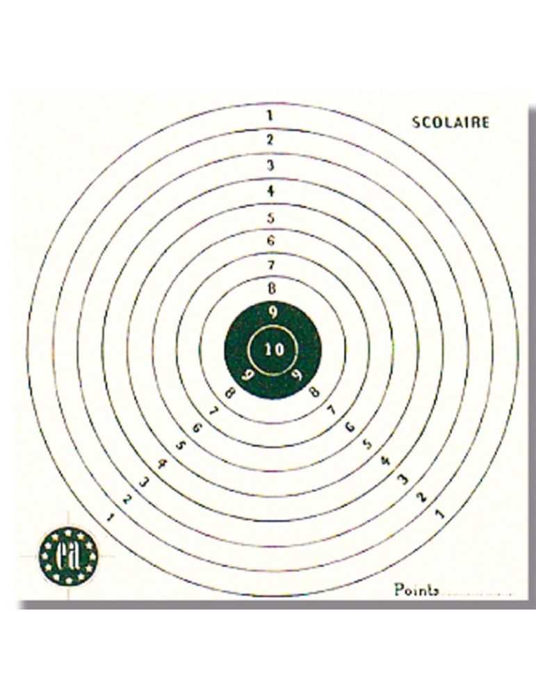 1000 cartons-cibles 15 x 15 cm