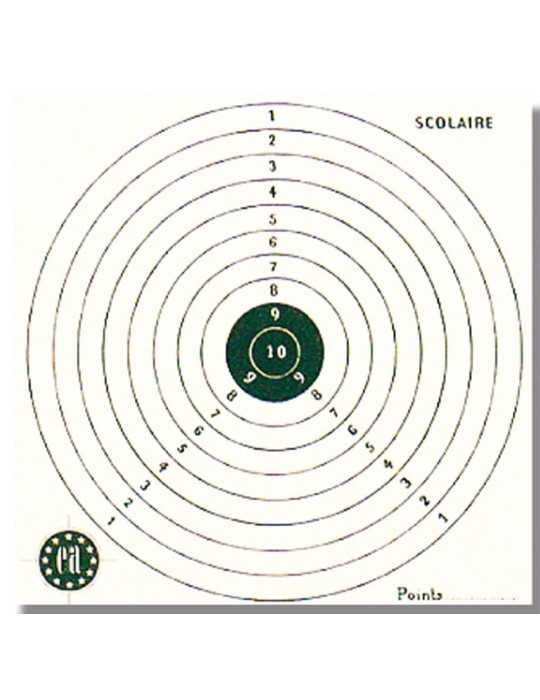 1000 cartons-cibles 15 x 15 cm