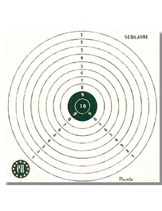 1000 cartons-cibles 15 x 15 cm