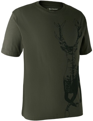 T-shirt impression cerf Deerhunter