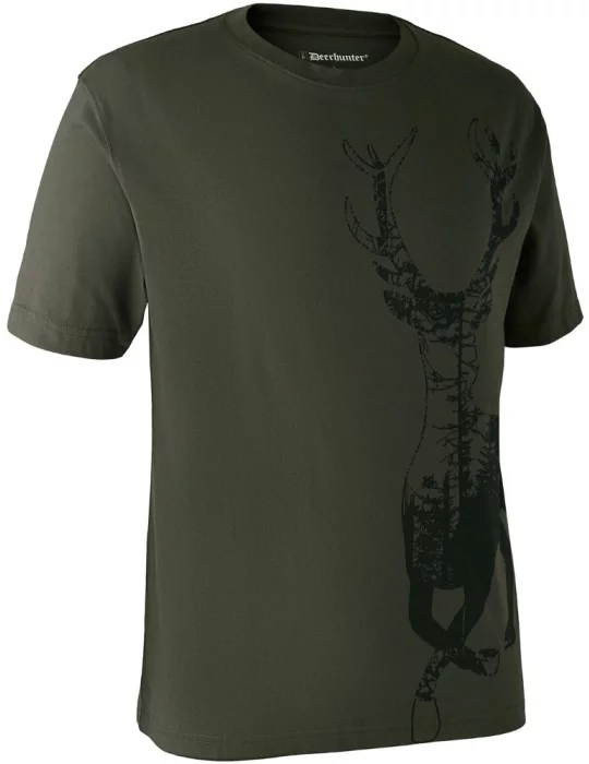 T-shirt impression cerf Deerhunter