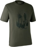 T-shirt impression forêt Deerhunter