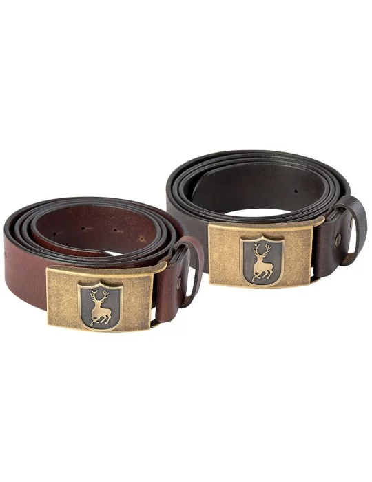 Ceinture en cuir Deerhunter avec boucle motif cerf