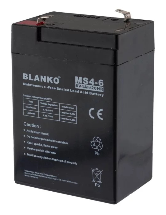 Batterie rechargeable MS4-6 6 volts