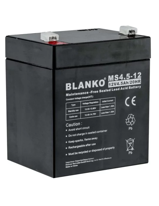 Batterie rechargeable MS4,5-12 volts