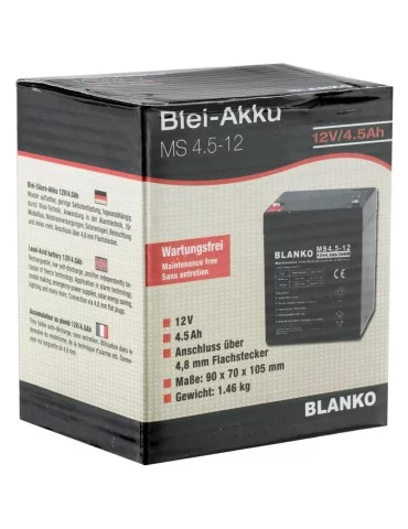 Batterie rechargeable MS4,5-12 volts 2