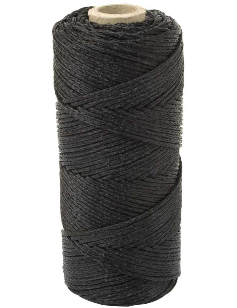 Cordeau noir tressé