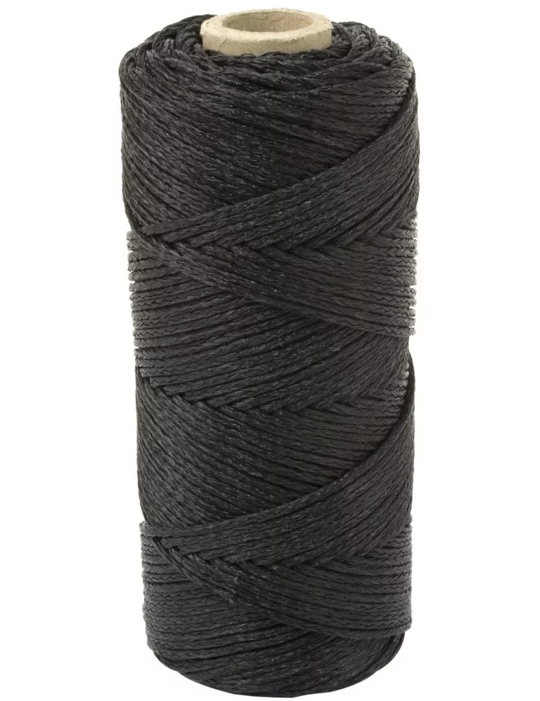 Cordeau noir tressé