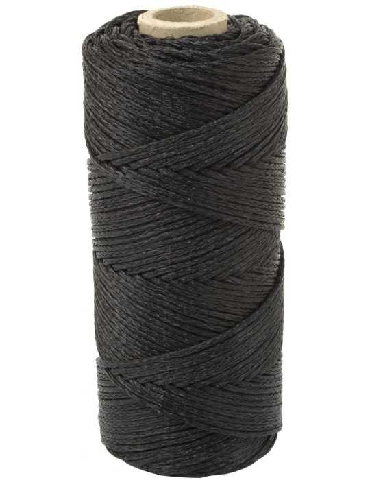 Cordeau noir tressé