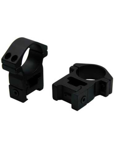 Colliers Fuzyon Ø30 mm profil haut pour rail Weaver