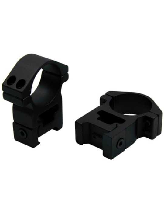 Colliers Fuzyon Ø30 mm profil haut pour rail Weaver