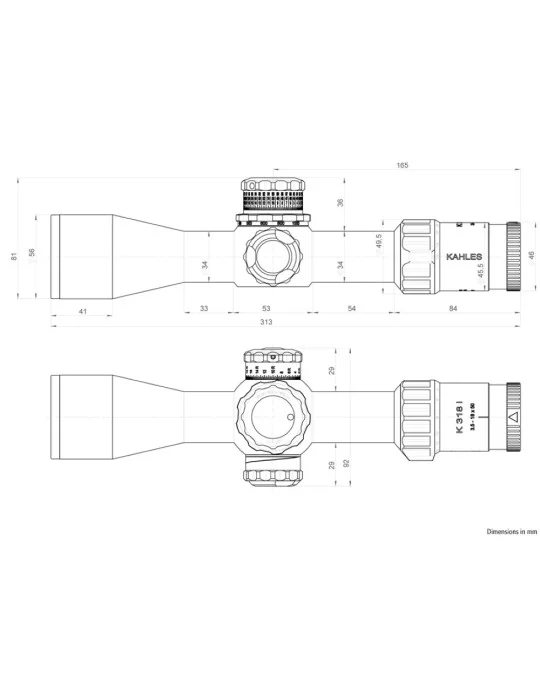 Lunette de tir Kahles K 318i 3.5-18x50