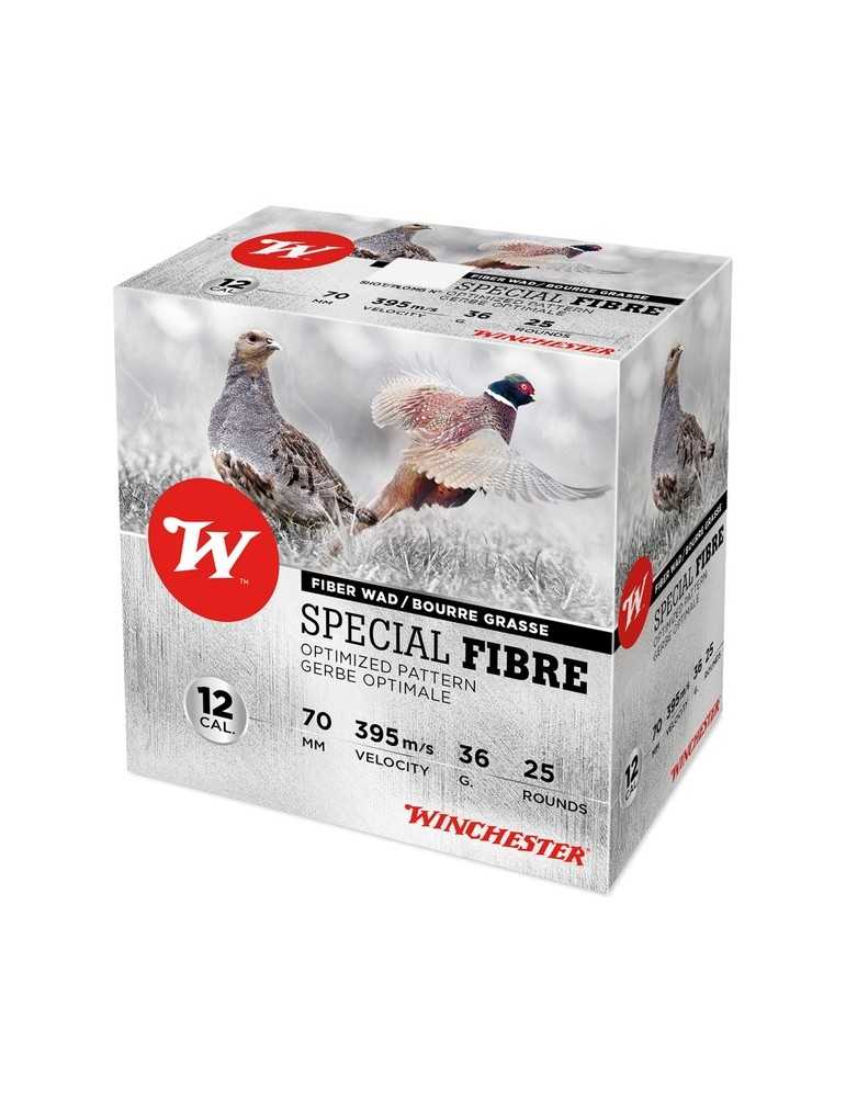 Winchester Special Fibre C.12/70 36g cartouches chasse bourre grasse