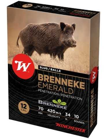 Winchester Brenneke Emerald C.12/70 cartouche à balle*
