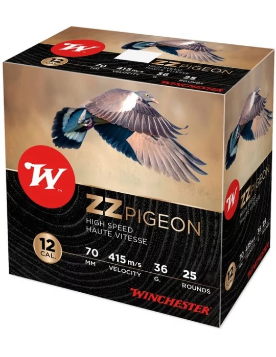 ZZ pigeon Winchester C.12 36gr. cartouches chasse