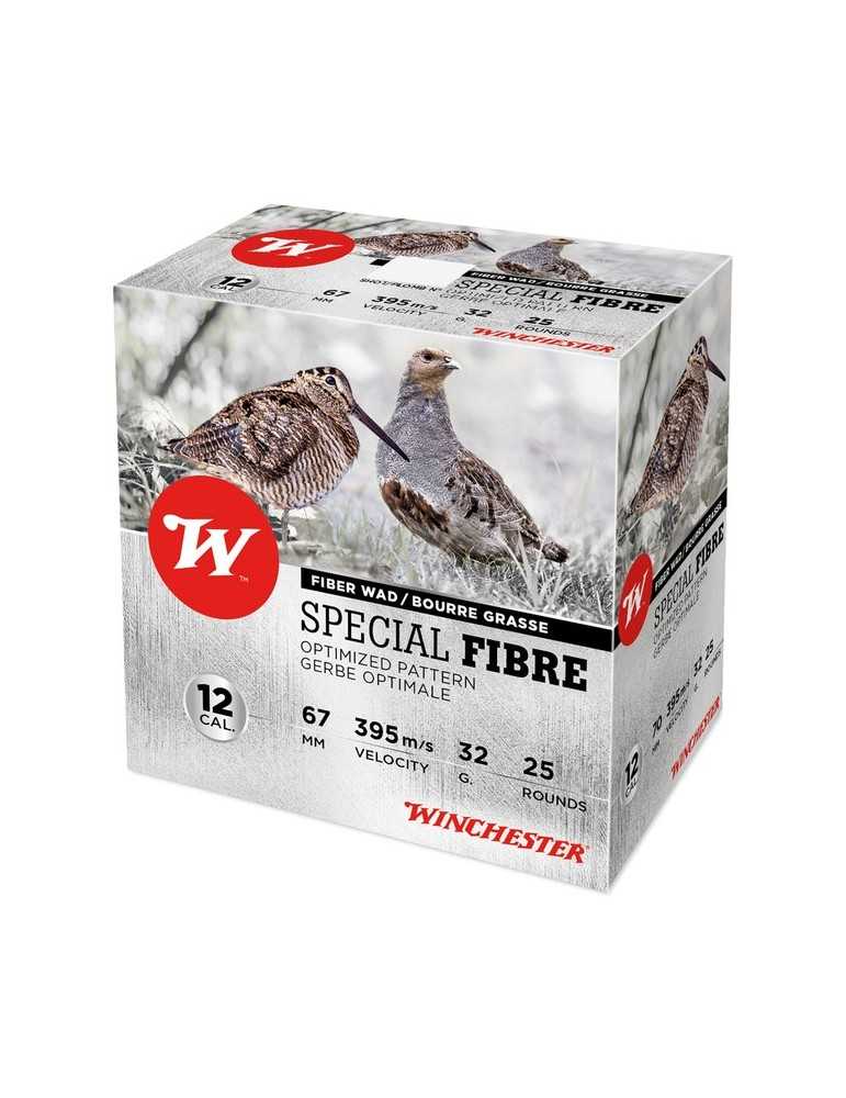 Winchester Special Fibre C.12/67 32g cartouches chasse bourre grasse