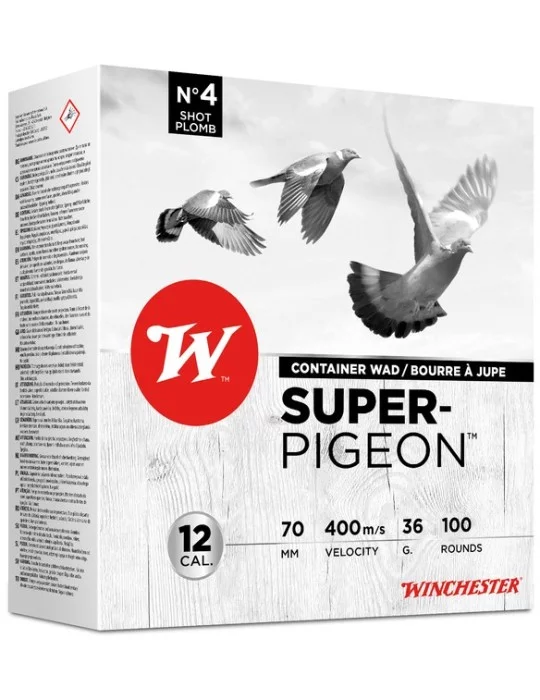 Pack Winchester Super Pigeon C.12/70 36g 100 cartouches