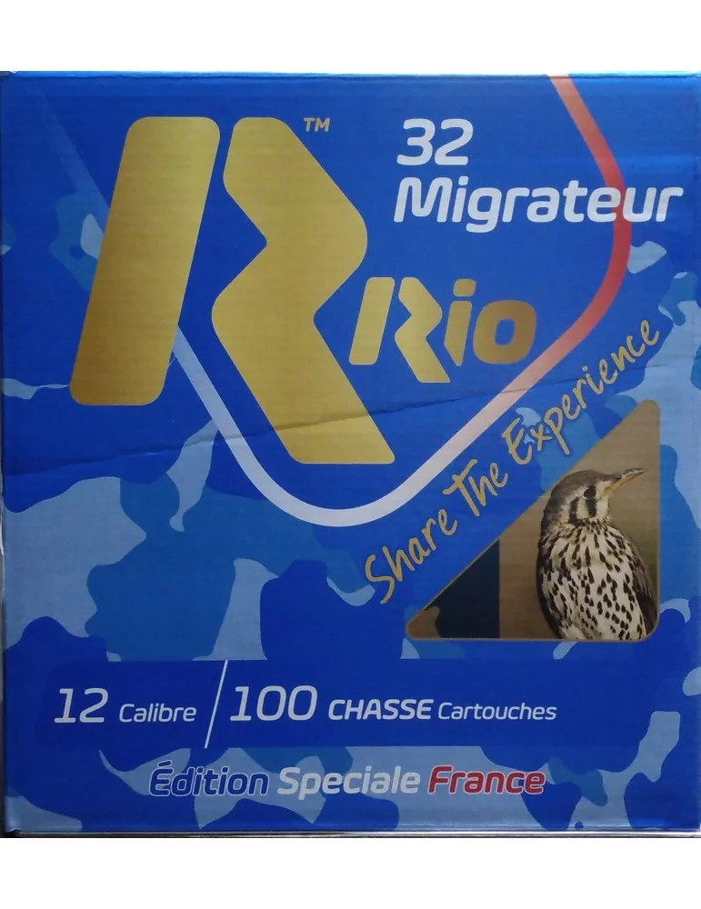 Rio 32 Migrateur C.12/70 32g pack de 100 cartouches