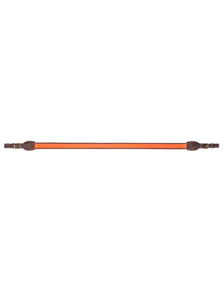 Bretelle carabine en cuir orange antidérapante Country Sellerie