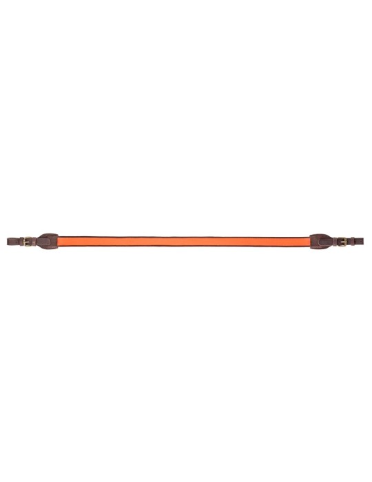 Bretelle carabine en cuir orange antidérapante Country Sellerie
