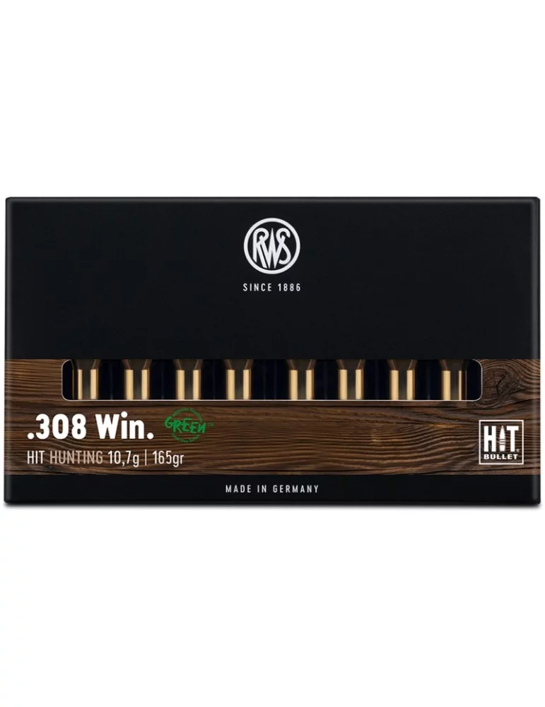 RWS .308 Win. HIT 165 gr sans plomb