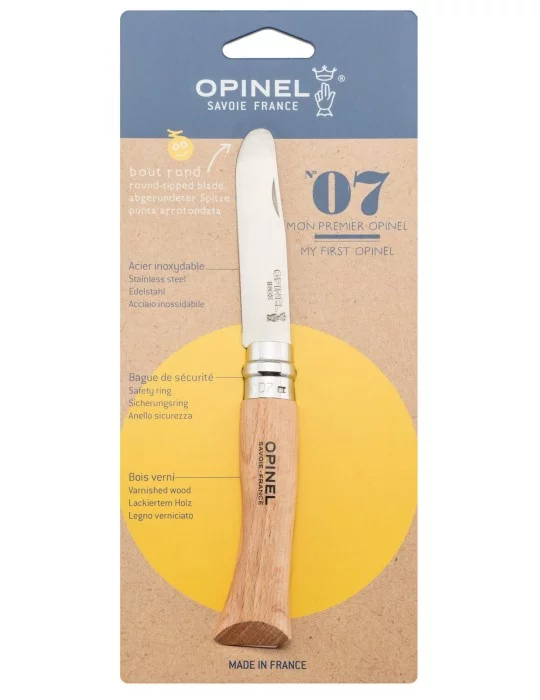 Couteau Opinel enfant numéro 7 à bout rond