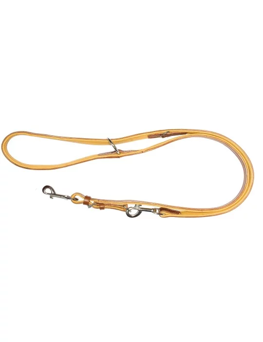 Laisse de dressage cuir marron - Country Sellerie