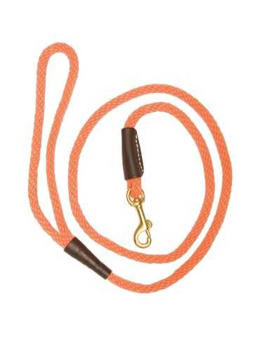 Laisses orange pour chien avec mousqueton - Country