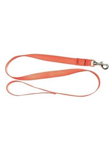 Laisse 1,20 m sangle orange fluo pour chien - Country