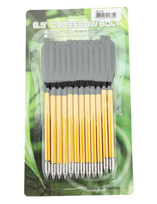 12 Fléchettes 6.5’’ pour pistolets arbalète Shoot Again - Natusport