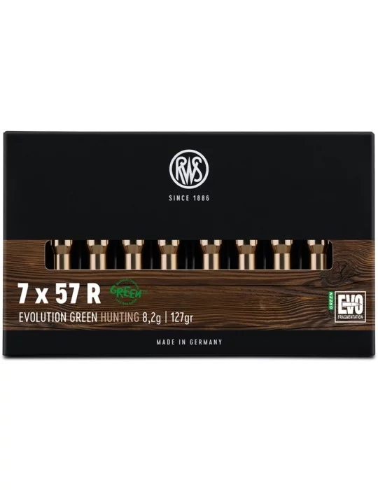 RWS 7x57 R EVO Green 127 gr sans plomb