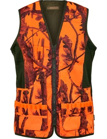 Gilet réversible Savane Percussion kaki/orange blaze