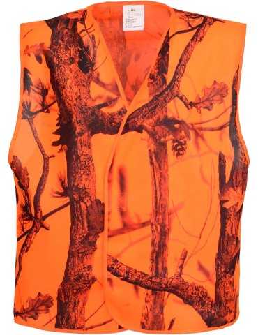 Chasuble haute visibilité orange blaze Percussion