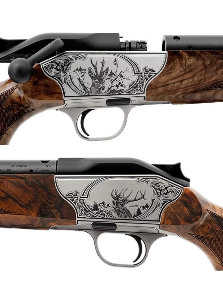 Cerf élaphe et chevreuil, arabesques allemandes