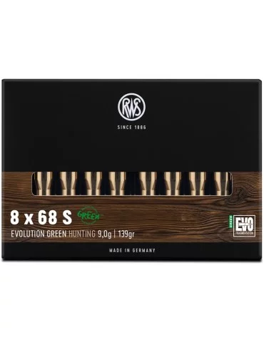 RWS 8x68 S EVO Green 139 gr sans plomb